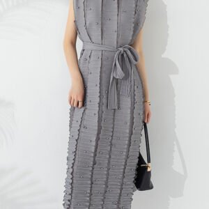 Loose Elastic Oversized Pleated Dress – Comfortable & Chic Fashion