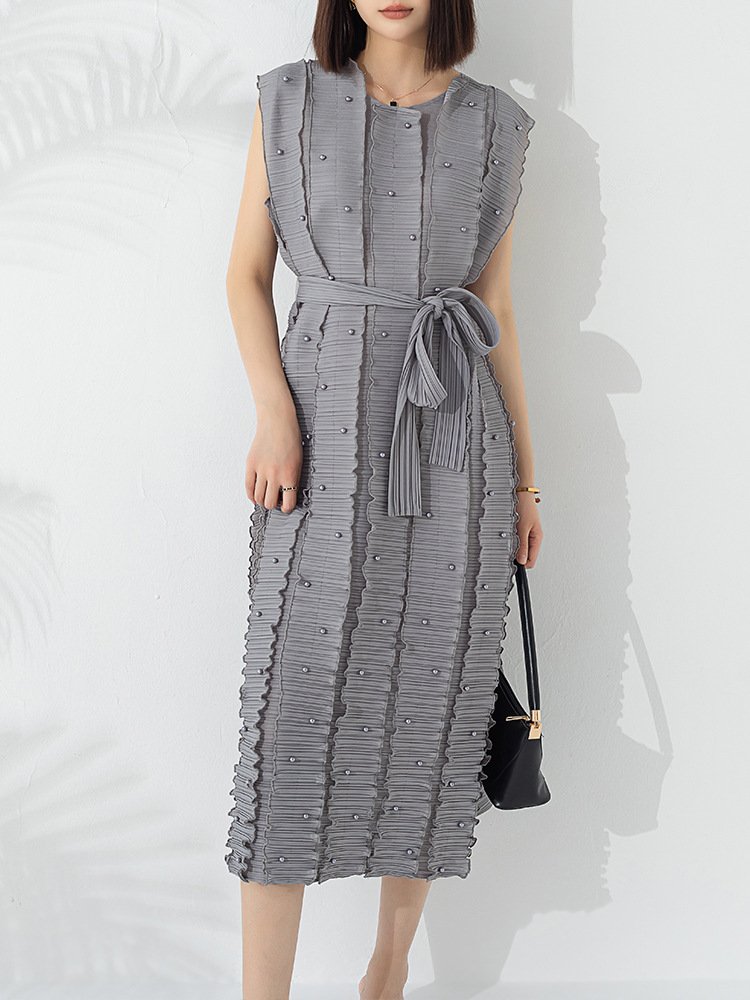 Loose Elastic Oversized Pleated Dress – Comfortable & Chic Fashion