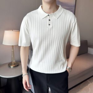 Casual Polo Shirt T-shirt Fit Lapel Half Sleeve Top – Stylish & Comfortable