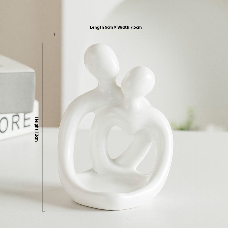 Ceramic Couple Candlestick – Modern Nordic Suit & Retro Aromatherapy Candle Cup Ornaments