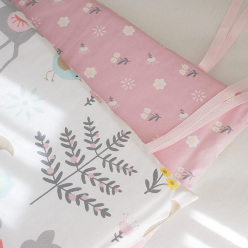 Baby Bed Fence Anti-Collision Block - Soft Cloth Bed Safety Barrier
