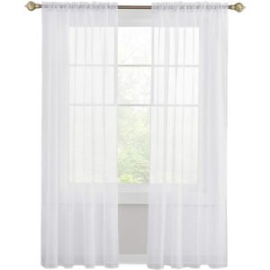 Modern Simple Thickened Solid Thin Window Gauze – Elegant & Light Filtering Curtains
