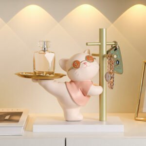 Lucky Cat Resin Crafts – Storage Gifts & Home Decoration, Unique Resin Figurines