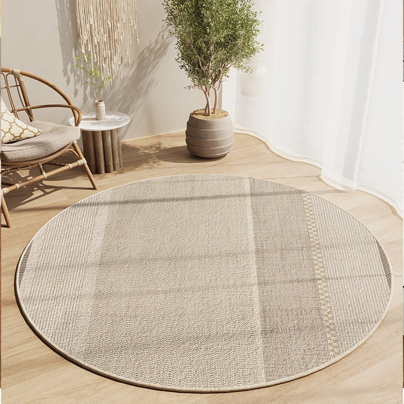 Simple Round Carpet for Study – Swivel Chair, Absorbent, Wear-Resistant & Skid-Resistant Blanket