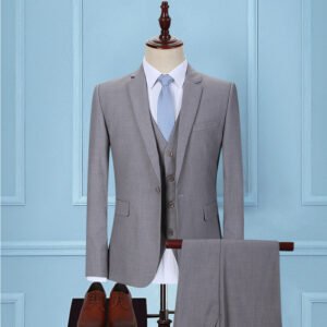Dark Green Men's Three-Piece Suit – Business & Formal Elegance