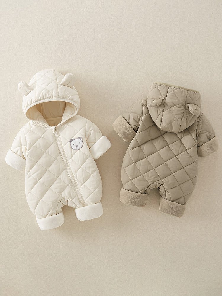 Autumn & Winter Baby Jumpsuit Romper – Cotton-Padded Warm Thickening Clothes for Babies