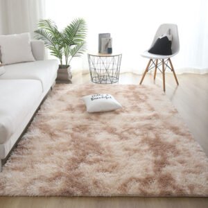Silk Hair Tie-Dyed Carpet – Plush Living Room, Bedroom & Household Decor