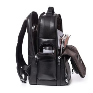Genuine Leather Travel Backpack for Men - Stylish & Durable