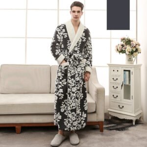 Thickened Flannel Sleepwear- Cozy & Elegant Nightgown