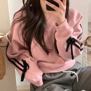 Women's Fashion Solid Color Hoodie - Casual & Stylish Pullover