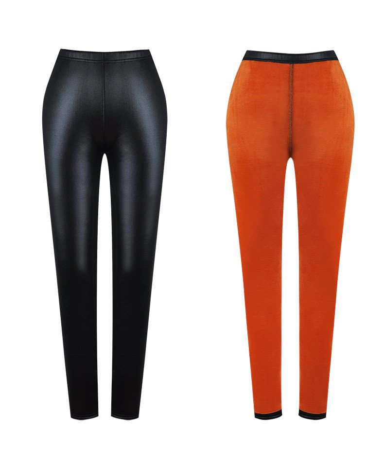 Women's Warm and Velvet Faux Leather Leggings – Stylish, Cozy & Comfortable