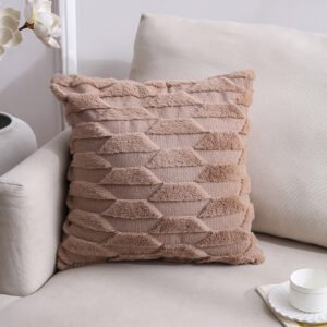 Cross-border Plush Pillow – Nordic Double-sided Plush Sofa & Office Cushion Cover