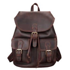 Men's Leather Large Capacity Leisure Travel Bag - Stylish & Durable