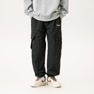 Autumn Outdoor Retro Pocket Overalls – Men's Loose Straight Casual Pants for Comfort & Style