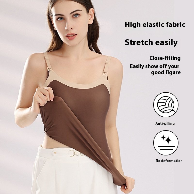 Women's Chest Pad Maternity Breastfeeding Vest - Comfortable & Supportive Nursing Wear