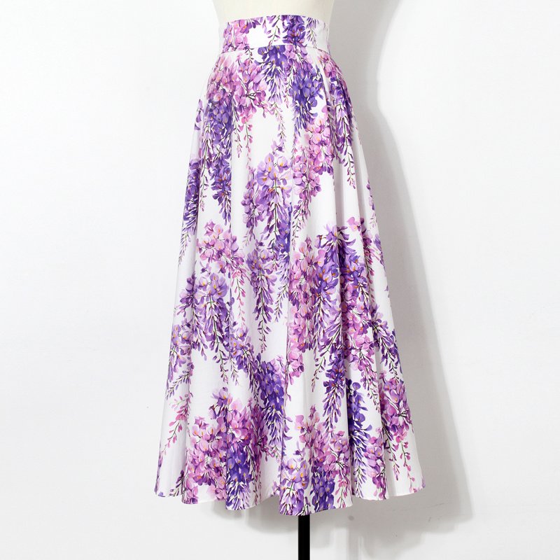 Cotton Printed Large Swing Long Skirt – Elegant & Flowy