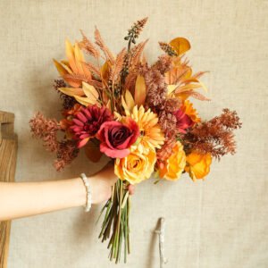 Autumn Color Bouquets of Green Plants – Wholesale Artificial Flowers for Home and Event Decor