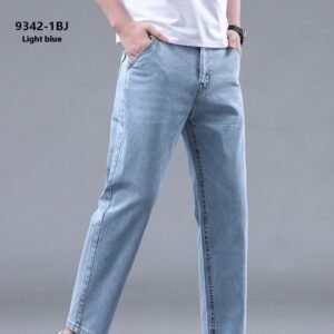 Men's Slim Fit Cropped Casual Light-Colored Jeans – Stylish & Comfortable