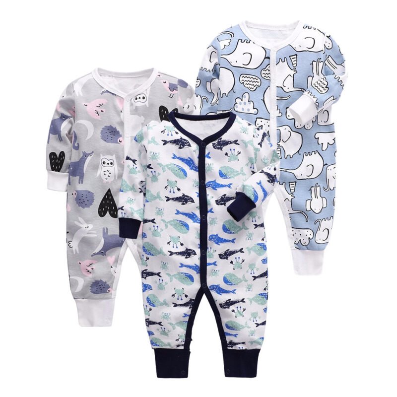 Baby Long Sleeve Romper - Soft & Cozy One-Piece Outfit for Infants