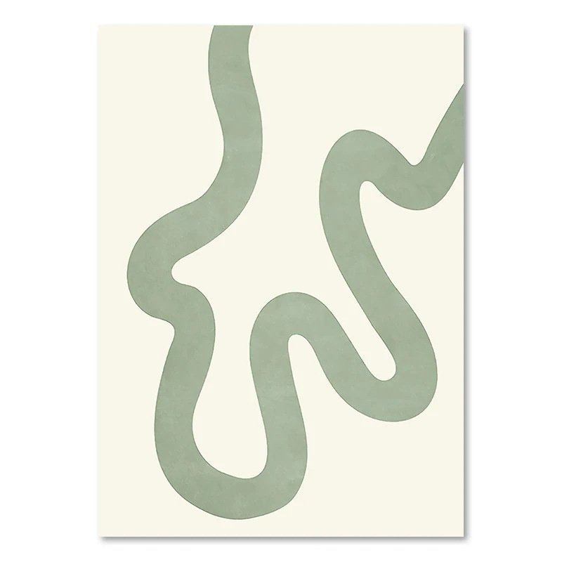 Green Plant Decorative Painting – Refreshing Wall Art for Nature-Inspired Home Decor
