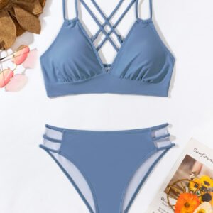 V-Neck Bikini Split Swimsuit – Stylish & Sexy Beachwear