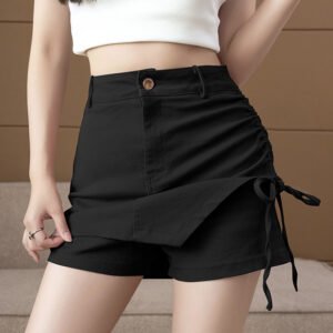 High Waist Slim Pleated Skirt – Fashionable & Flattering Fit