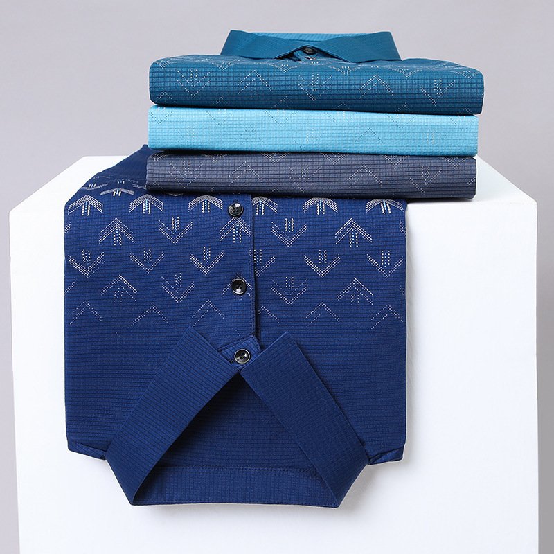 Men's Business Casual Short Sleeve Polo Shirt – Stylish & Comfortable