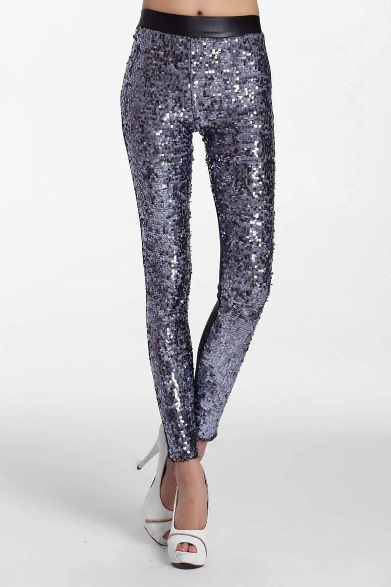 High Elastic Large Size Sequined Leggings – Stylish, Comfortable & Sparkling Fit