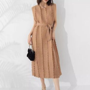 Loose Elastic Oversized Pleated Dress – Comfortable & Chic Fashion