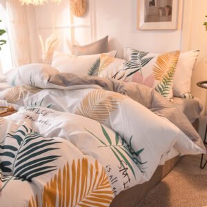 Fashion Student Sheet Set – Stylish Blanket Cover Bedding 4-Piece Set