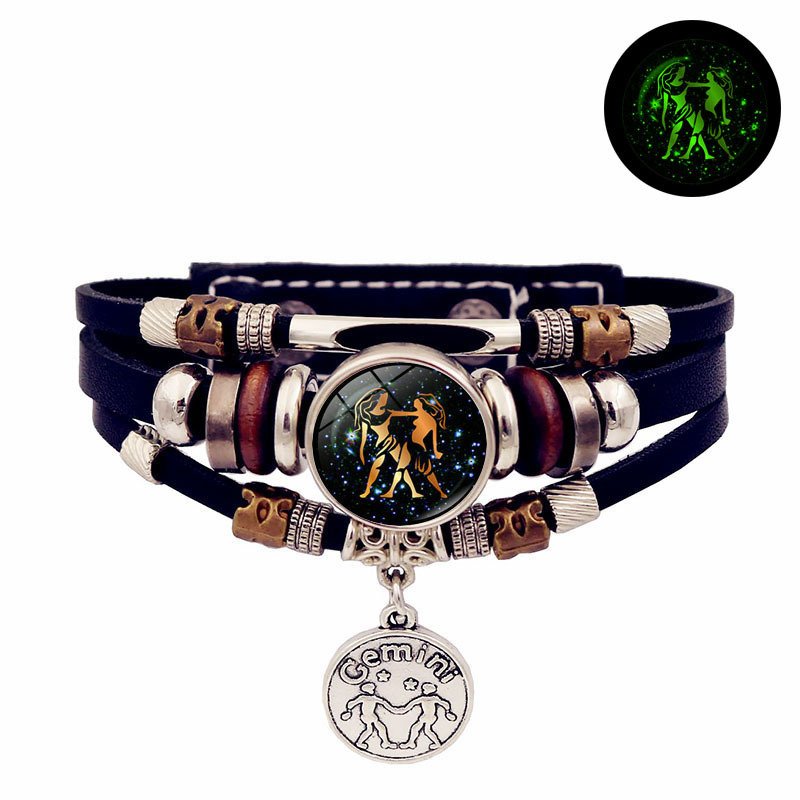 12 Constellation Couple Gifts – Handmade Multi-Layered Beaded Bracelet, Creative Jewelry for Couples