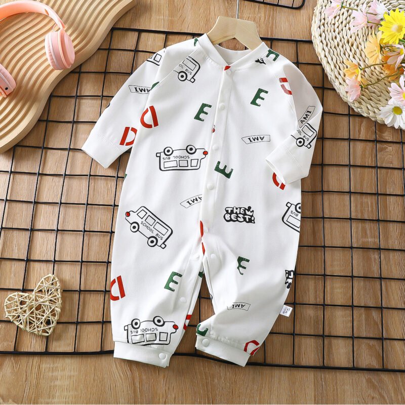 Baby Cotton Jumpsuit – Soft & Breathable One-Piece Outfit for Infants