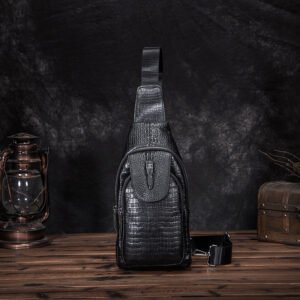 Men's Simple Retro Messenger Bag - First Layer Cowhide Leather