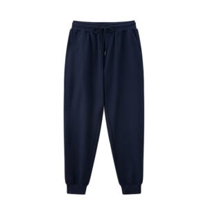 Cotton Minimalist Sports Embroidered Loose Fitting Outdoor Trousers – Breathable & Stylish
