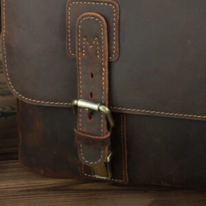 Retro First Layer Cowhide One-Shoulder Messenger Bag | Genuine Leather