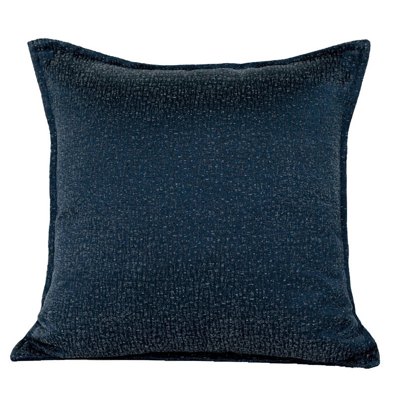 Denim Blue Modern Minimalist Sofa Pillow – Stylish Living Room Accent Cushion