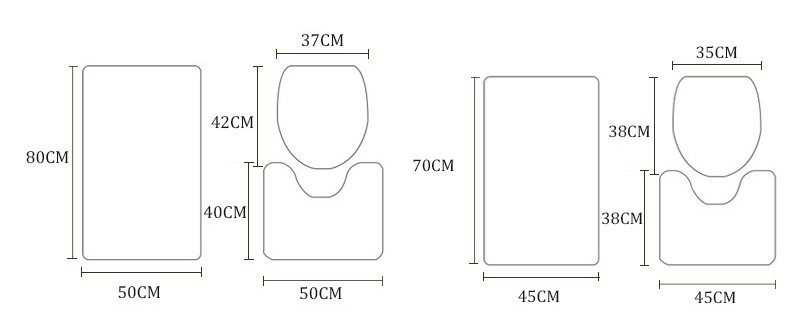Simple Geometric Shower Curtain – Waterproof Polyester Bathroom Curtain for Modern Style