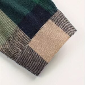 Dark Green Men's Plaid Shirt – Classic & Stylish