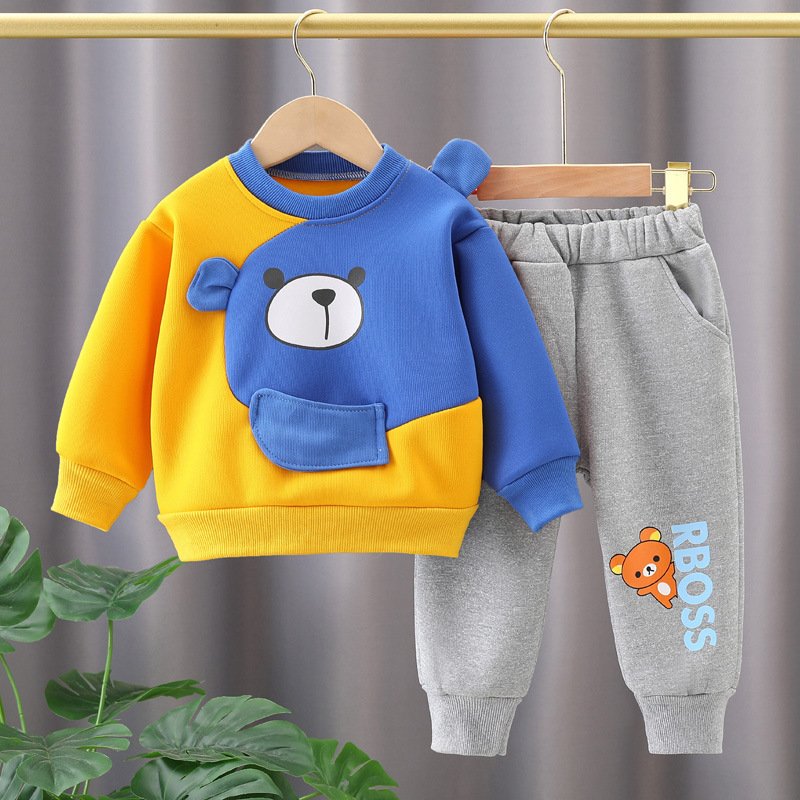 Children's Cartoon Suit Casual Sweater | Fun & Comfortable Kids Sweater