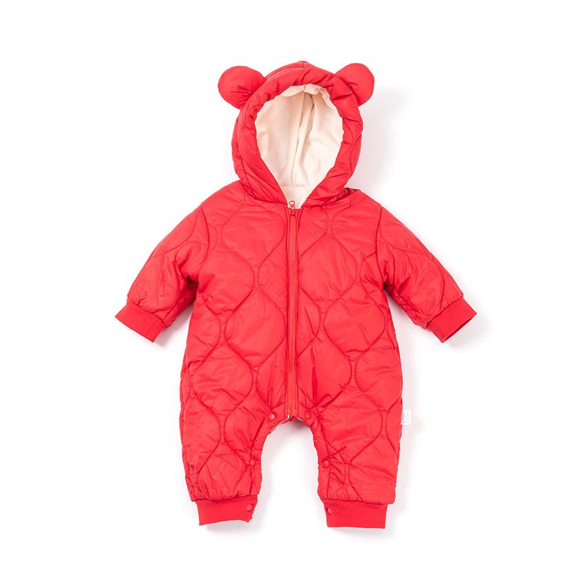 Baby Cotton Padded Coat Jumpsuit – Warm & Cozy Winter Outerwear for Babies