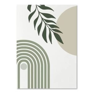 Green Plant Decorative Painting – Refreshing Wall Art for Nature-Inspired Home Decor
