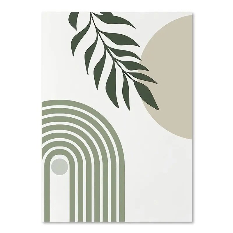 Green Plant Decorative Painting – Refreshing Wall Art for Nature-Inspired Home Decor