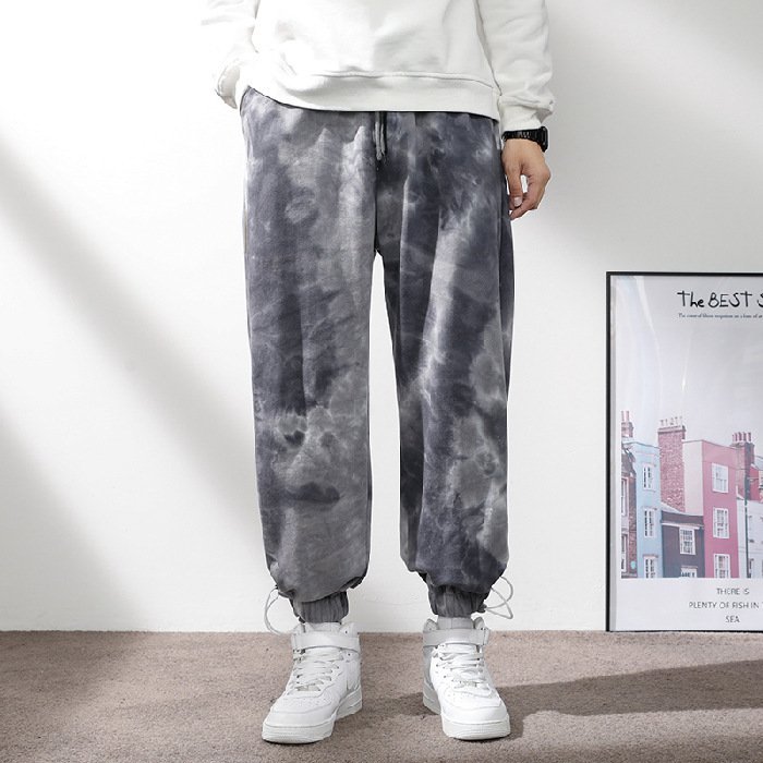 Elastic Waist Drawstring Ankle-Tied Sweatpants for Men – Comfortable & Stylish Fit