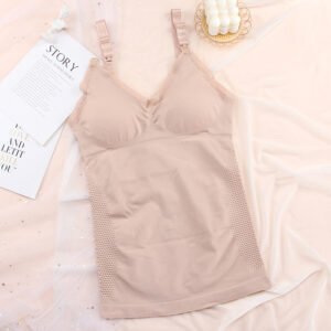 Front Buckle Maternity Nursing Vest Long Sling Lace - Comfortable & Stylish Nursing Wear