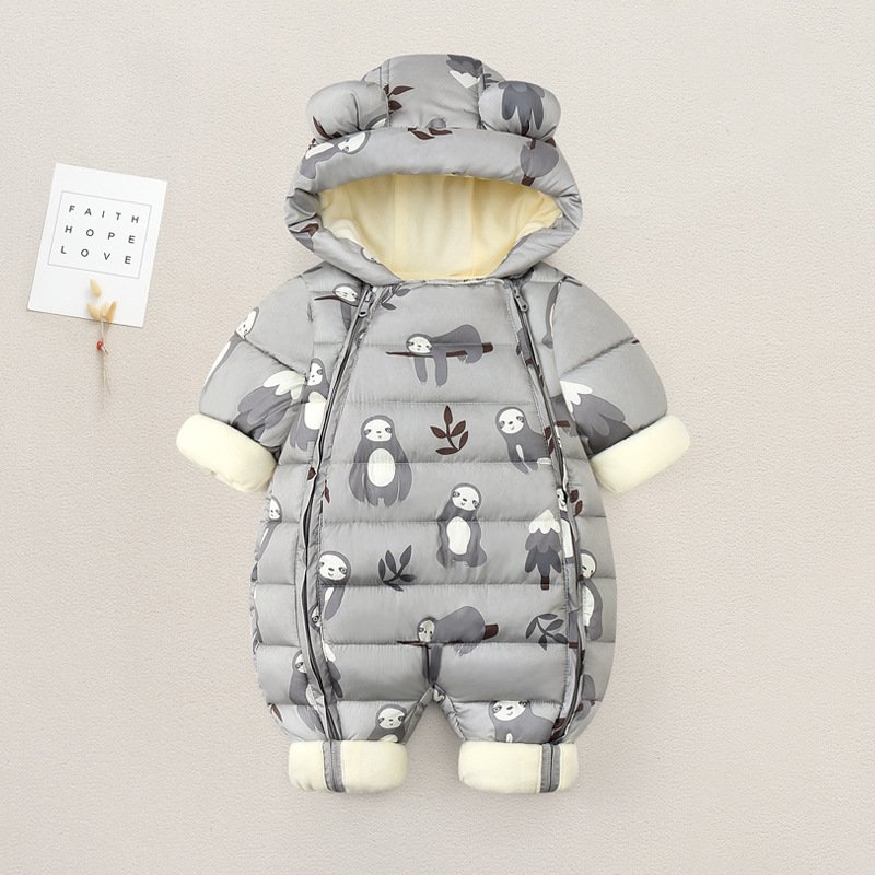 Baby Winter White Down Jacket – Warm & Cozy Down Coat for Infants
