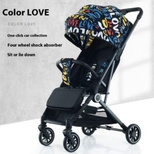Pull Rod Type Summer Ultra-Light Stroller - Compact & Convenient for Travel