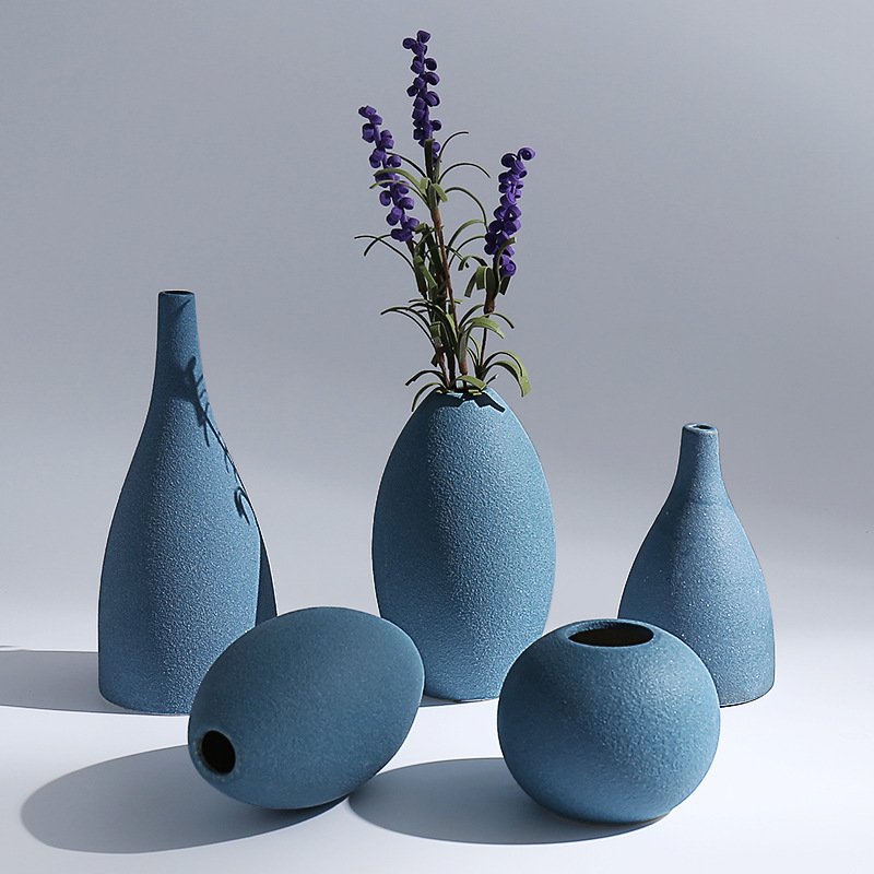 Nordic Ceramic Vase Ornaments – Stylish Home Decoration Accents for Elegant Interiors