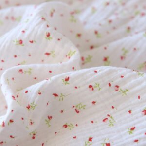 Women's Loose Cotton Crepe Nightdress with Suspenders – Soft & Breathable Sleepwear
