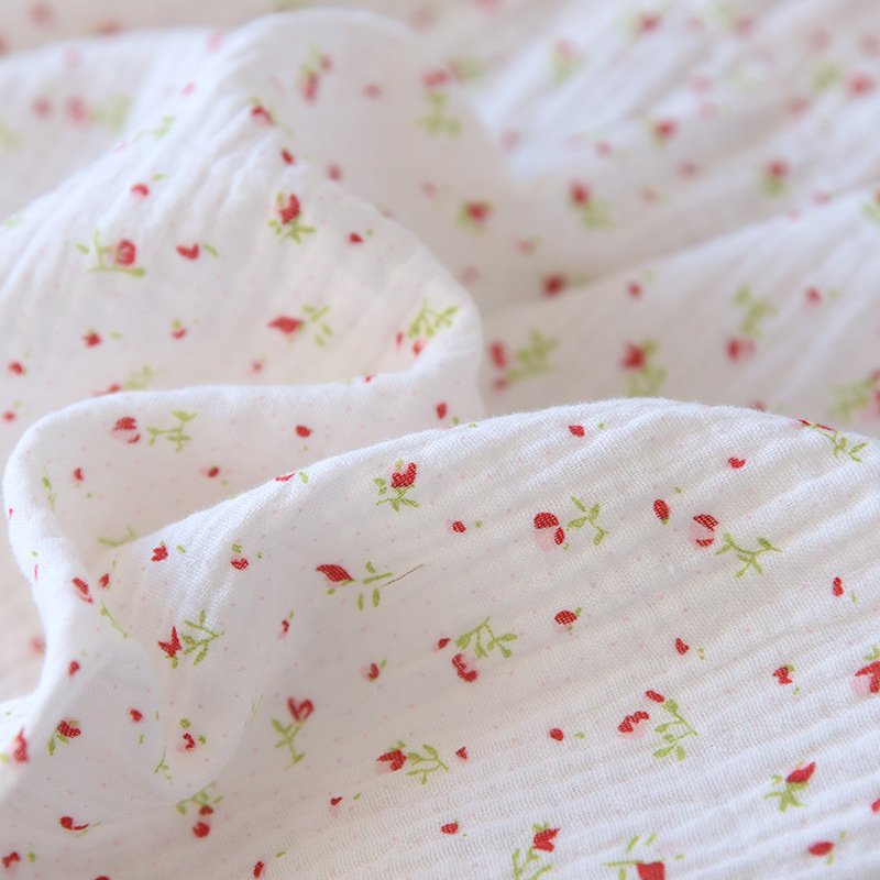 Women's Loose Cotton Crepe Nightdress with Suspenders – Soft & Breathable Sleepwear