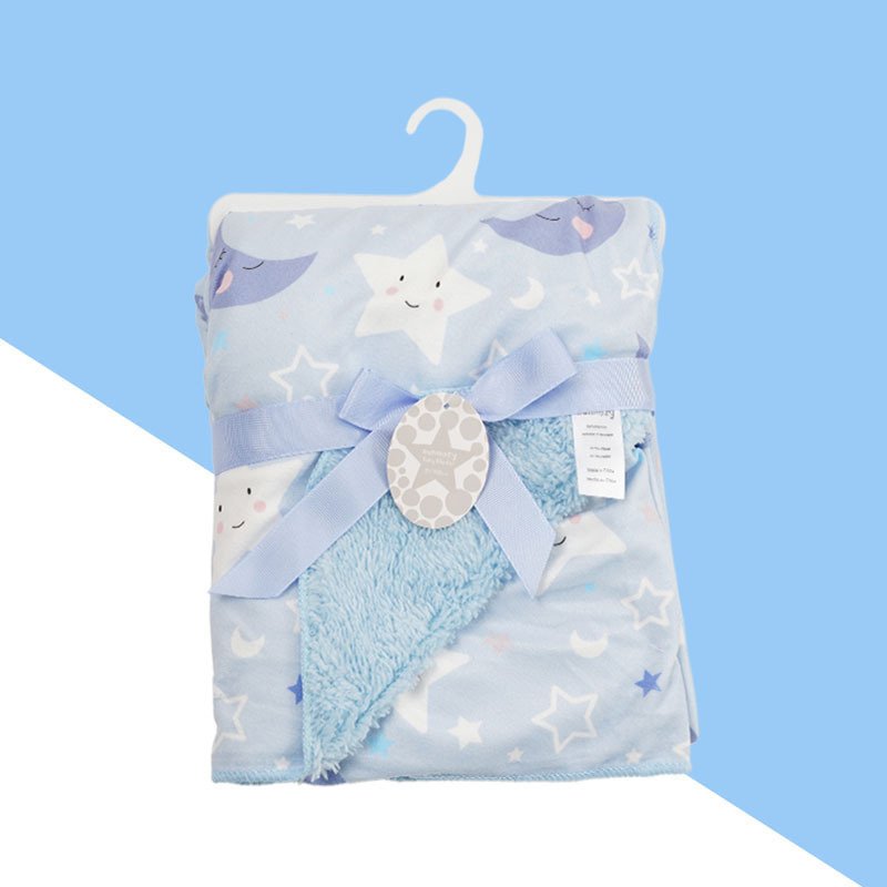 Babies Woolen Blanket - Double-Layer Super Soft Plush Blanket for Cozy Comfort
